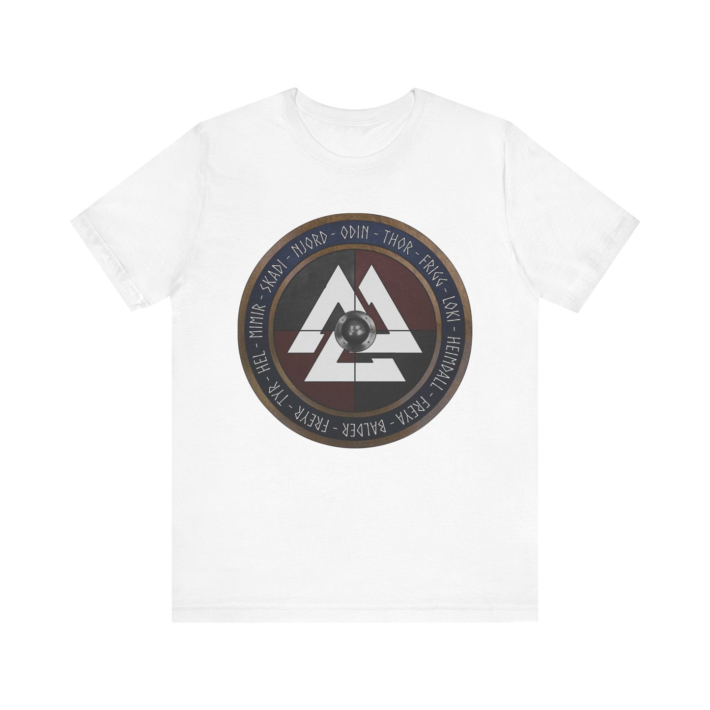 Norse Gods and Goddesses - Viking Shield T-Shirt