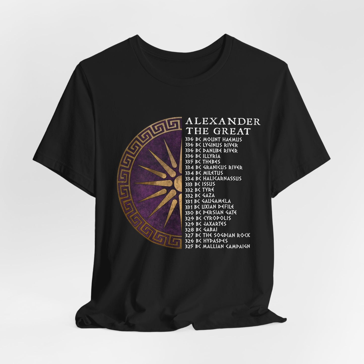 Alexander the Great Battles - Ancient Macedon T-Shirt