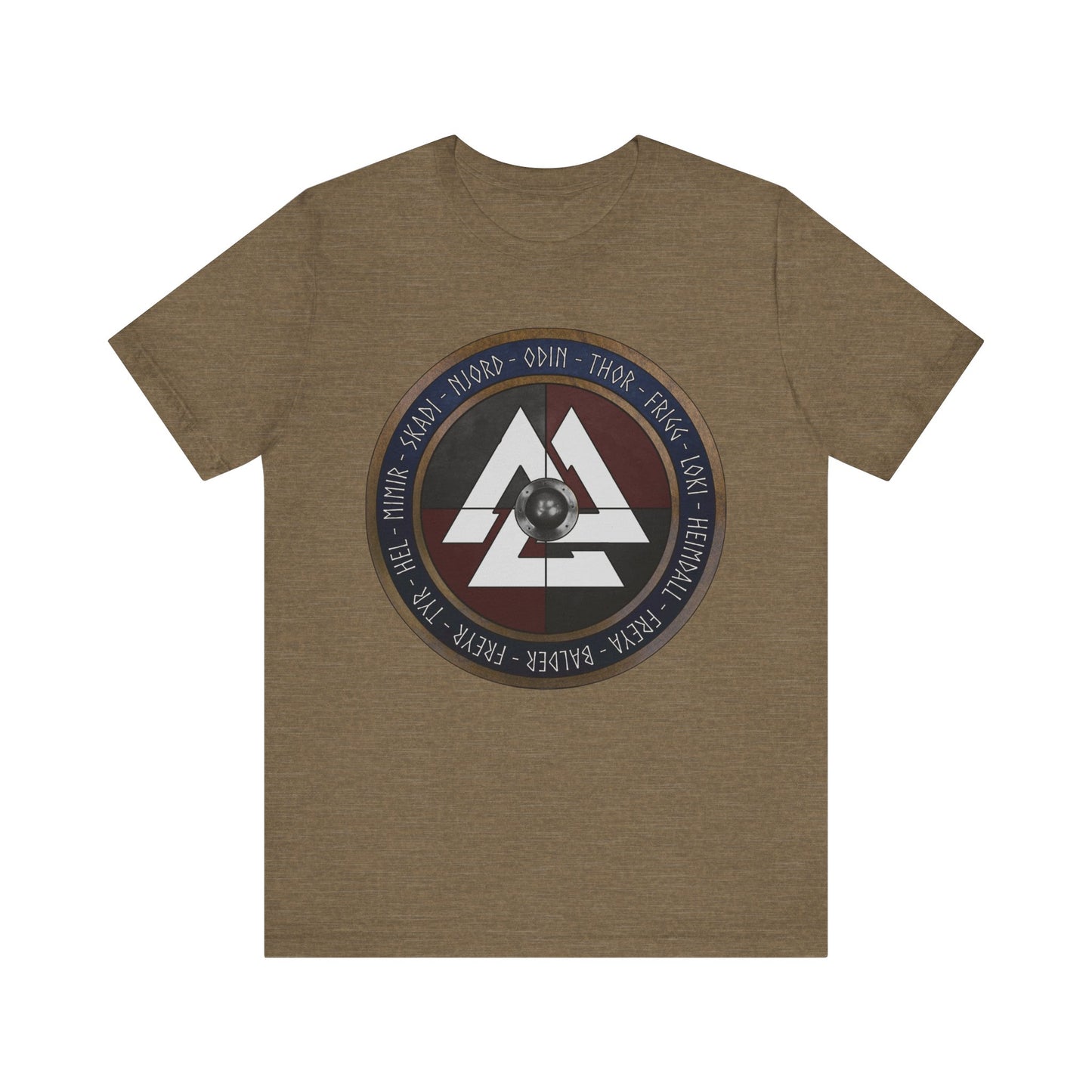 Norse Gods and Goddesses - Viking Shield T-Shirt