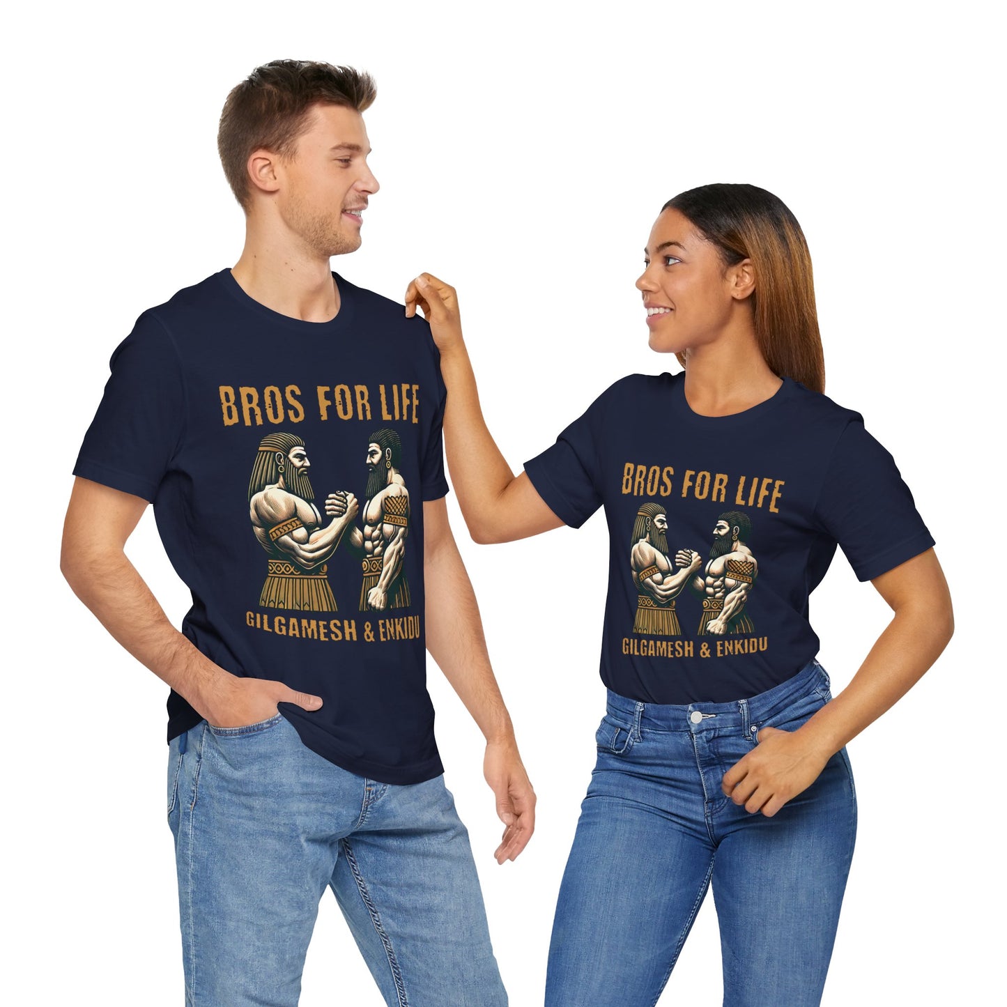 Gilgamesh and Enkidu Bros for Life T-Shirt