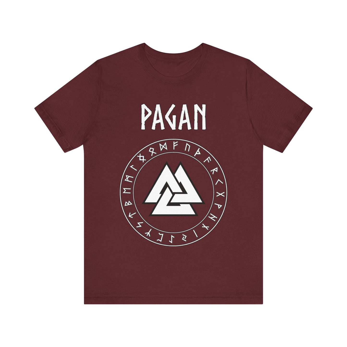 Pagan Norse Paganism Valknut with Runes T-Shirt