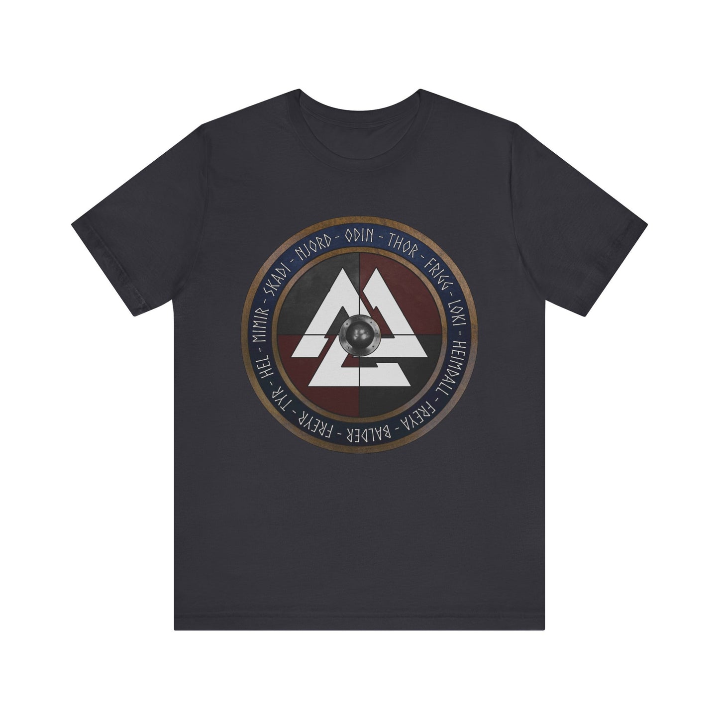 Norse Gods and Goddesses - Viking Shield T-Shirt