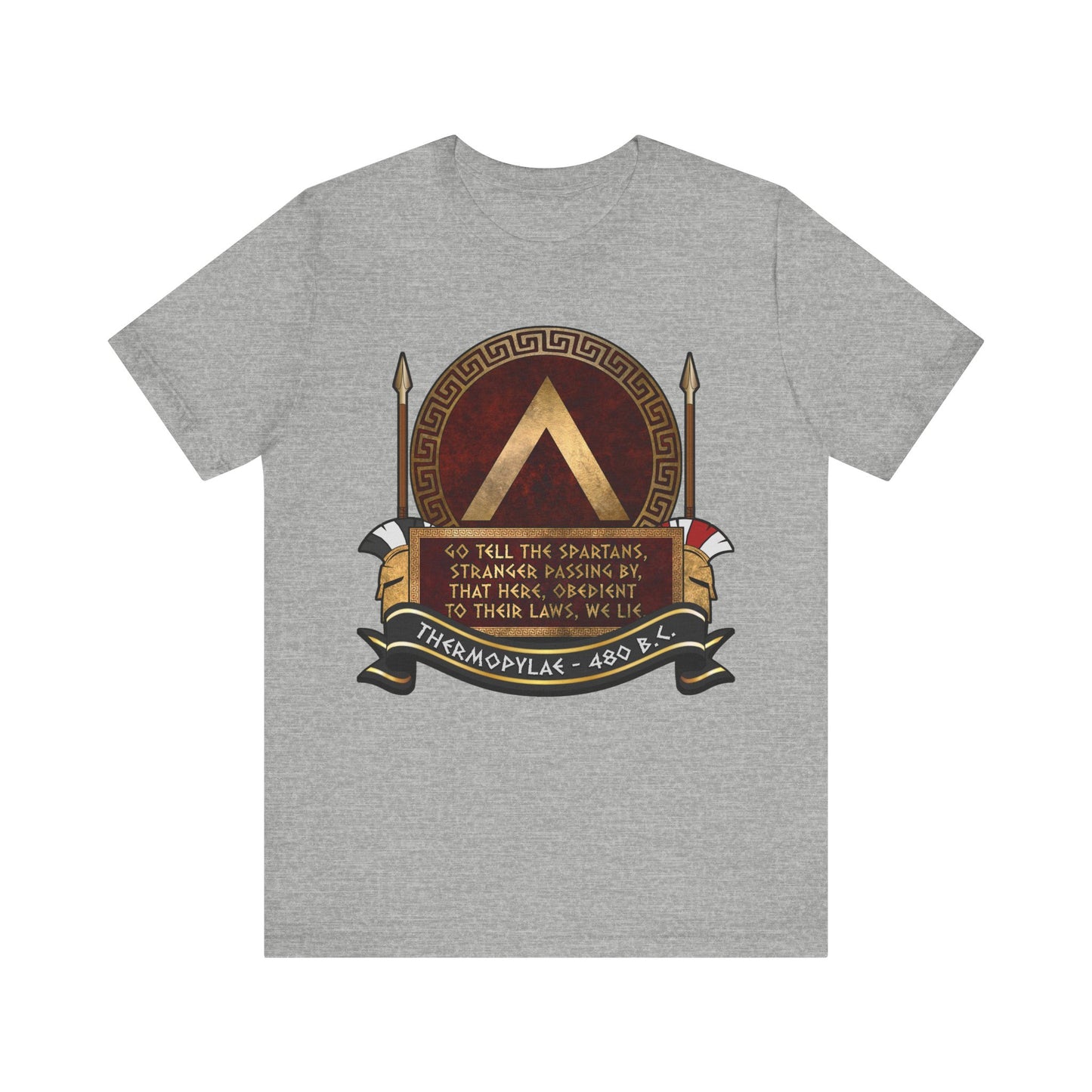 Battle of Thermopylae Spartan Epitaph T-Shirt
