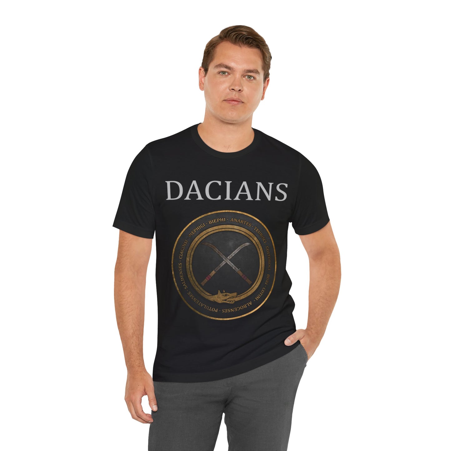 Dacia - Ancient Dacian Tribes - Draco and Falx Symbol T-Shirt