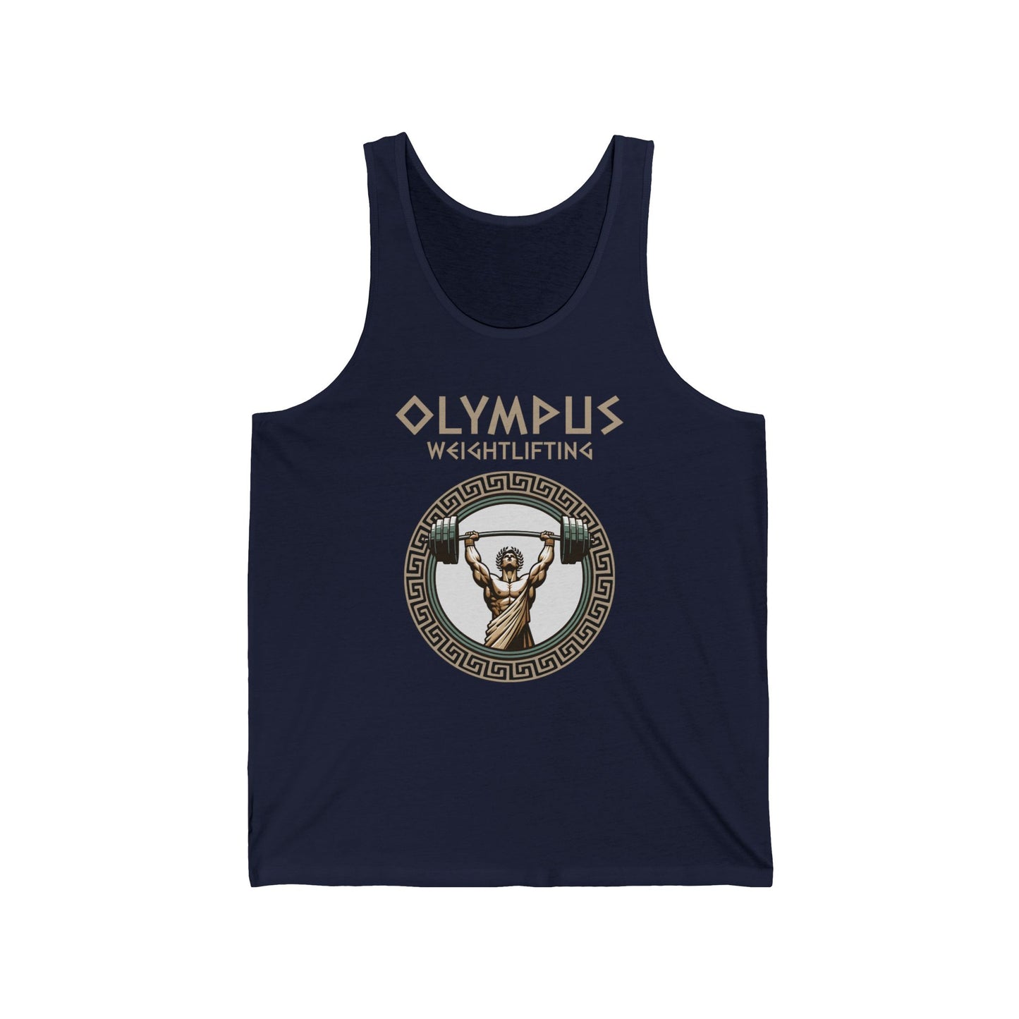 Olympus Weightlifting Tank Top - Strength of the Gods Unisex Jersey Tank Top