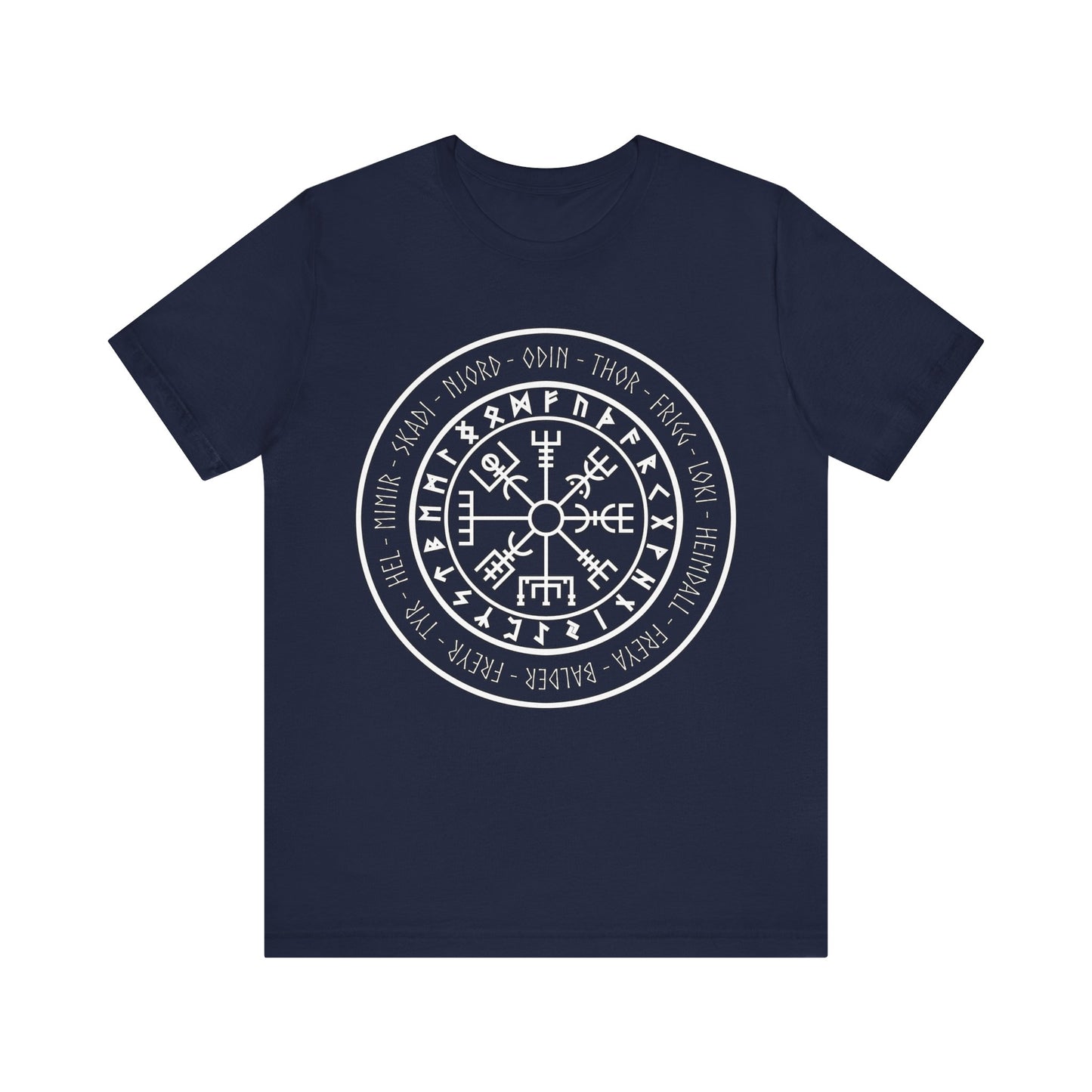 Viking Gods and Goddesses Vegvisir Symbol T-Shirt