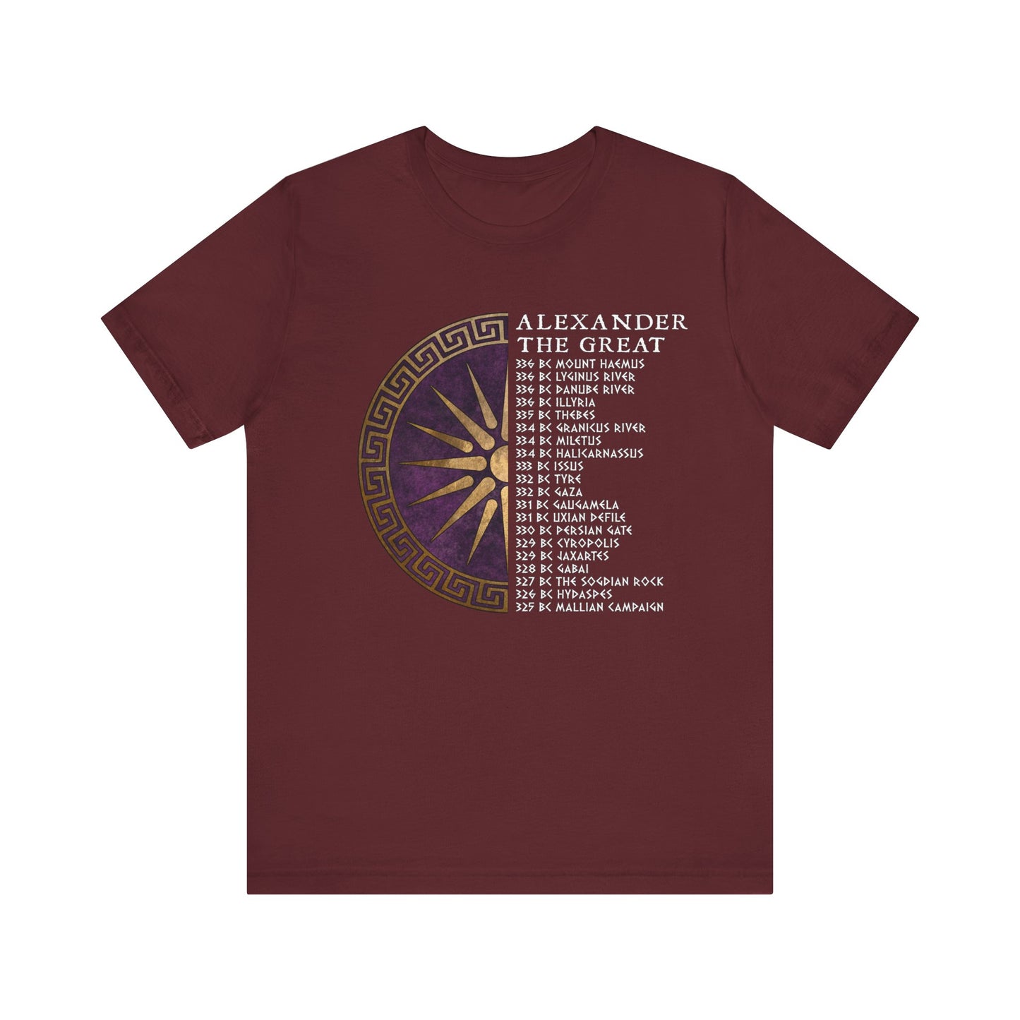 Alexander the Great Battles - Ancient Macedon T-Shirt