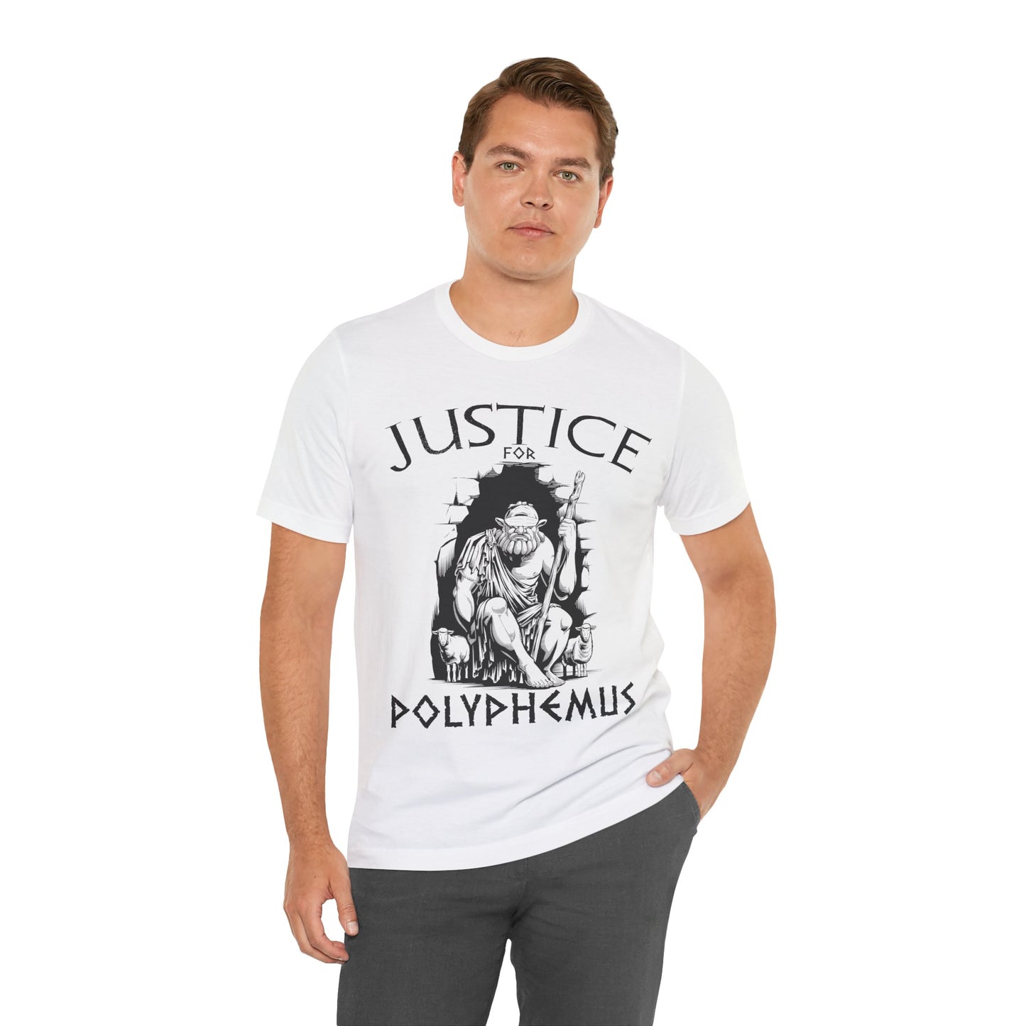 Justice For Polyphemus - The Odyssey - Funny Greek Mythology T-Shirt