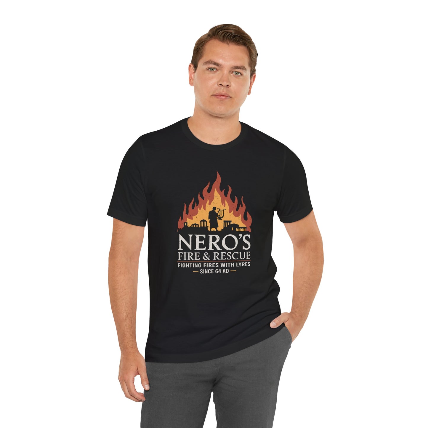 Nero's Fire & Rescue - Funny Ancient Rome T-Shirt
