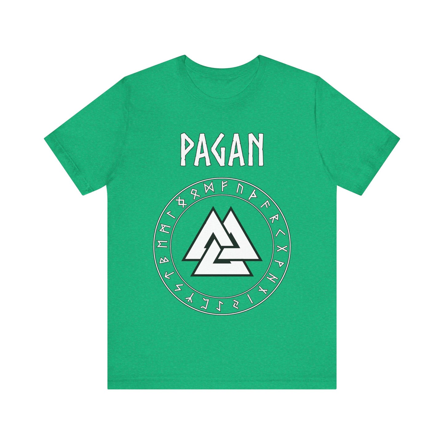 Pagan Norse Paganism Valknut with Runes T-Shirt