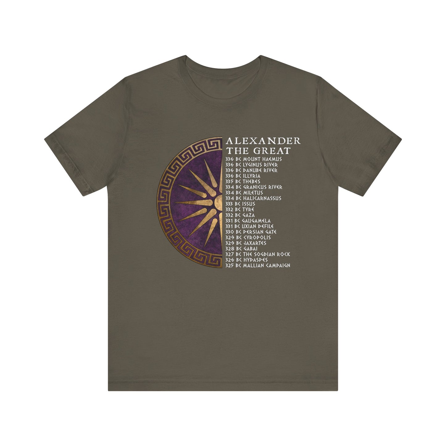 Alexander the Great Battles - Ancient Macedon T-Shirt