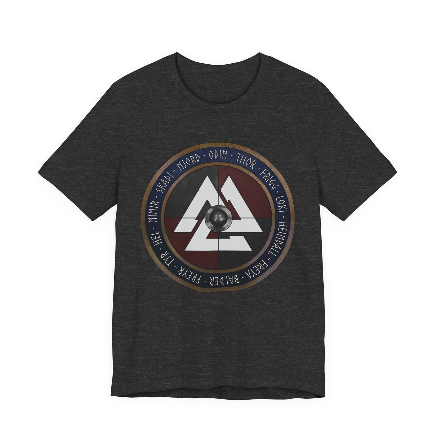 Norse Gods and Goddesses - Viking Shield T-Shirt