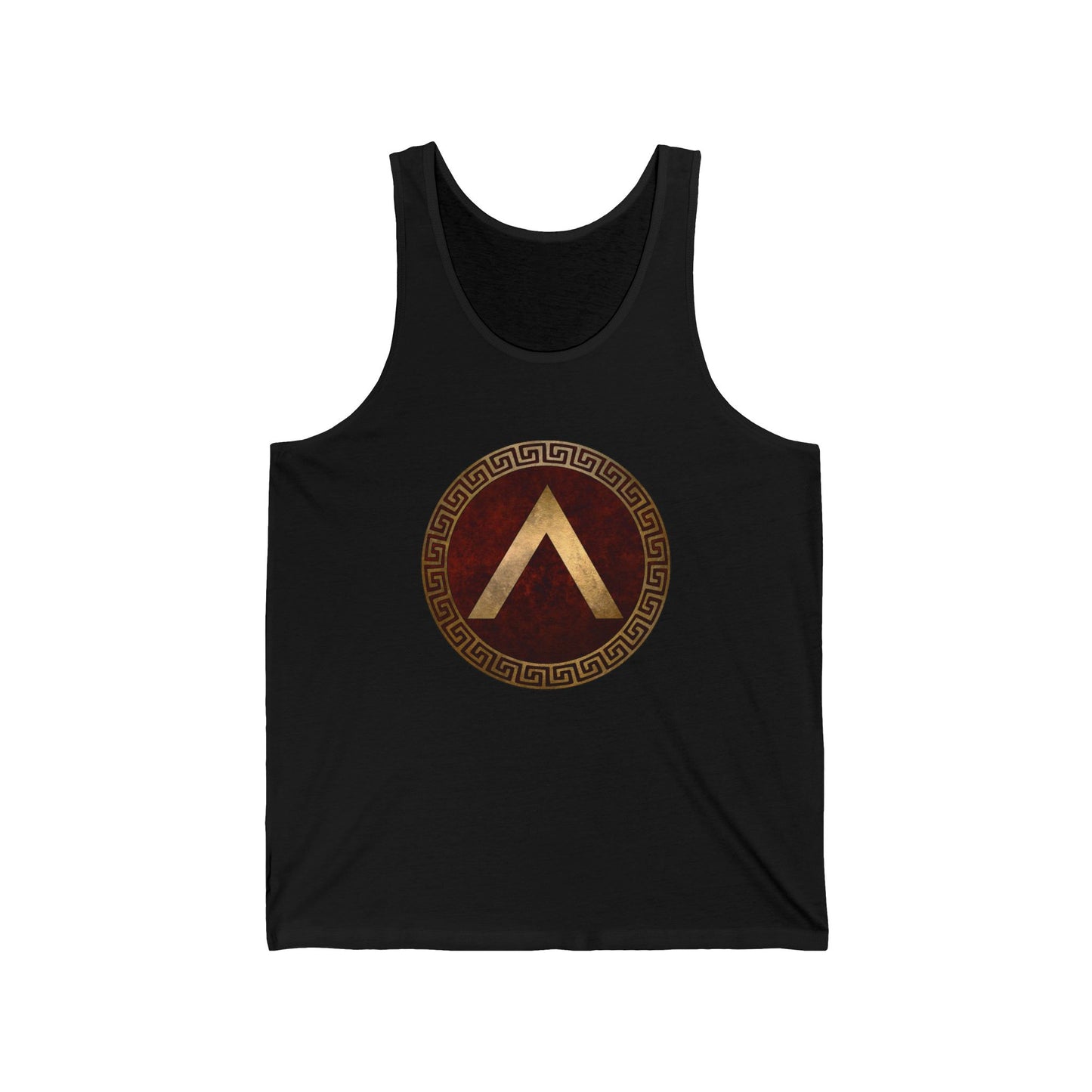 Spartan Shield Lacedaemonian Lambda of Ancient Sparta Unisex Jersey Tank Top