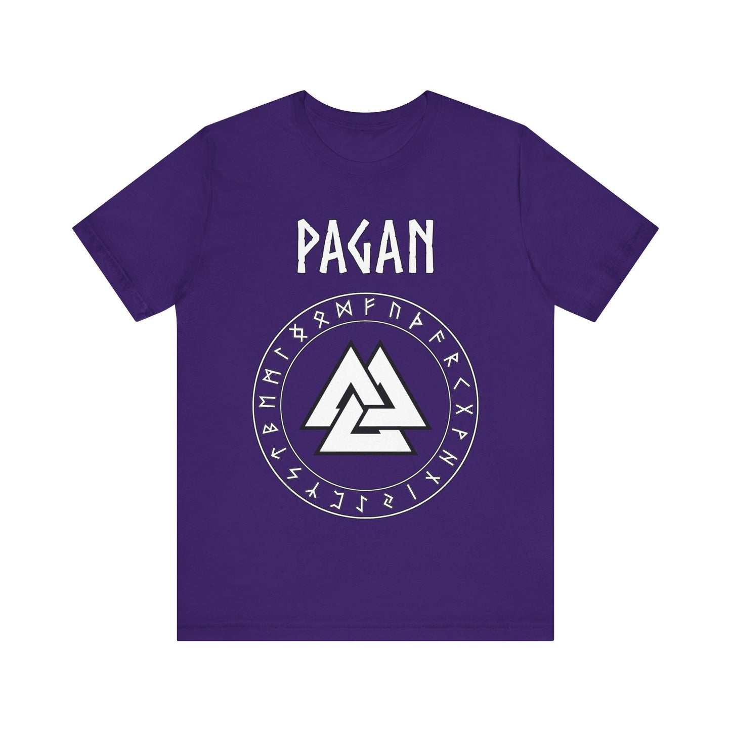Pagan Norse Paganism Valknut with Runes T-Shirt