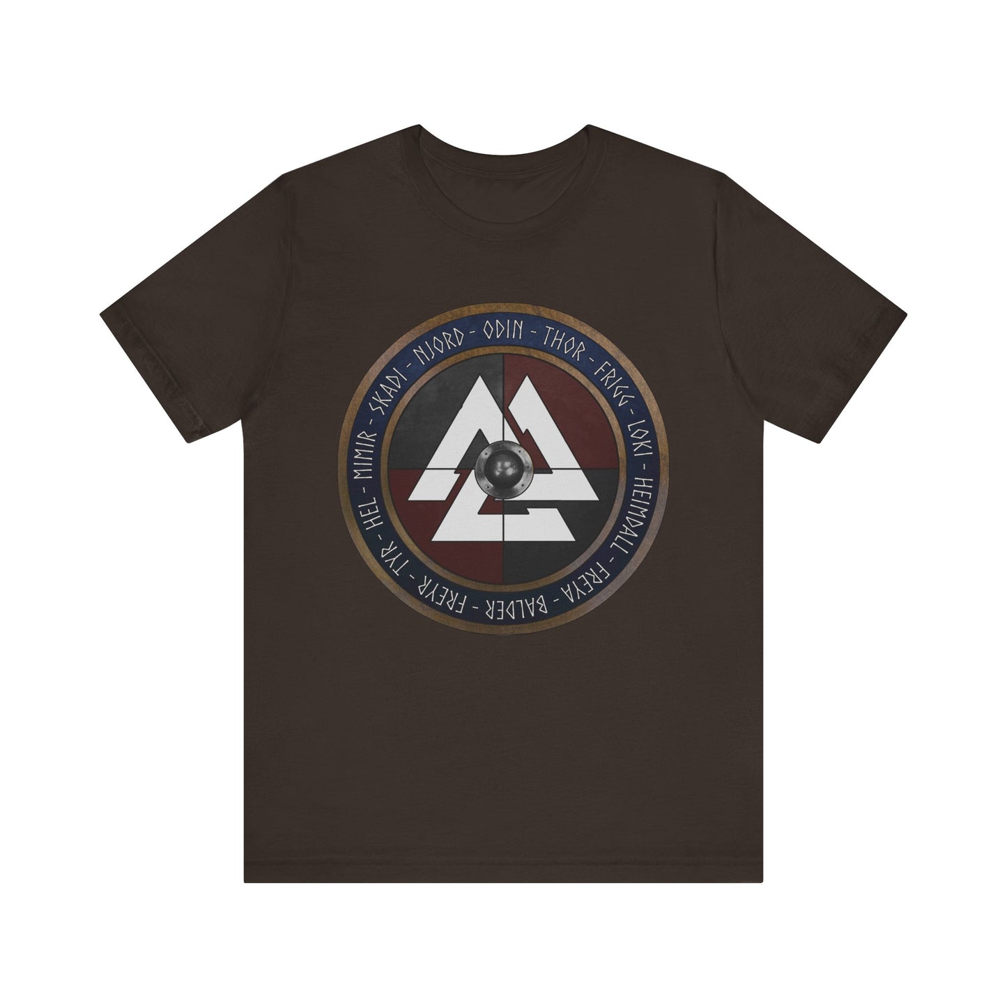 Norse Gods and Goddesses - Viking Shield T-Shirt