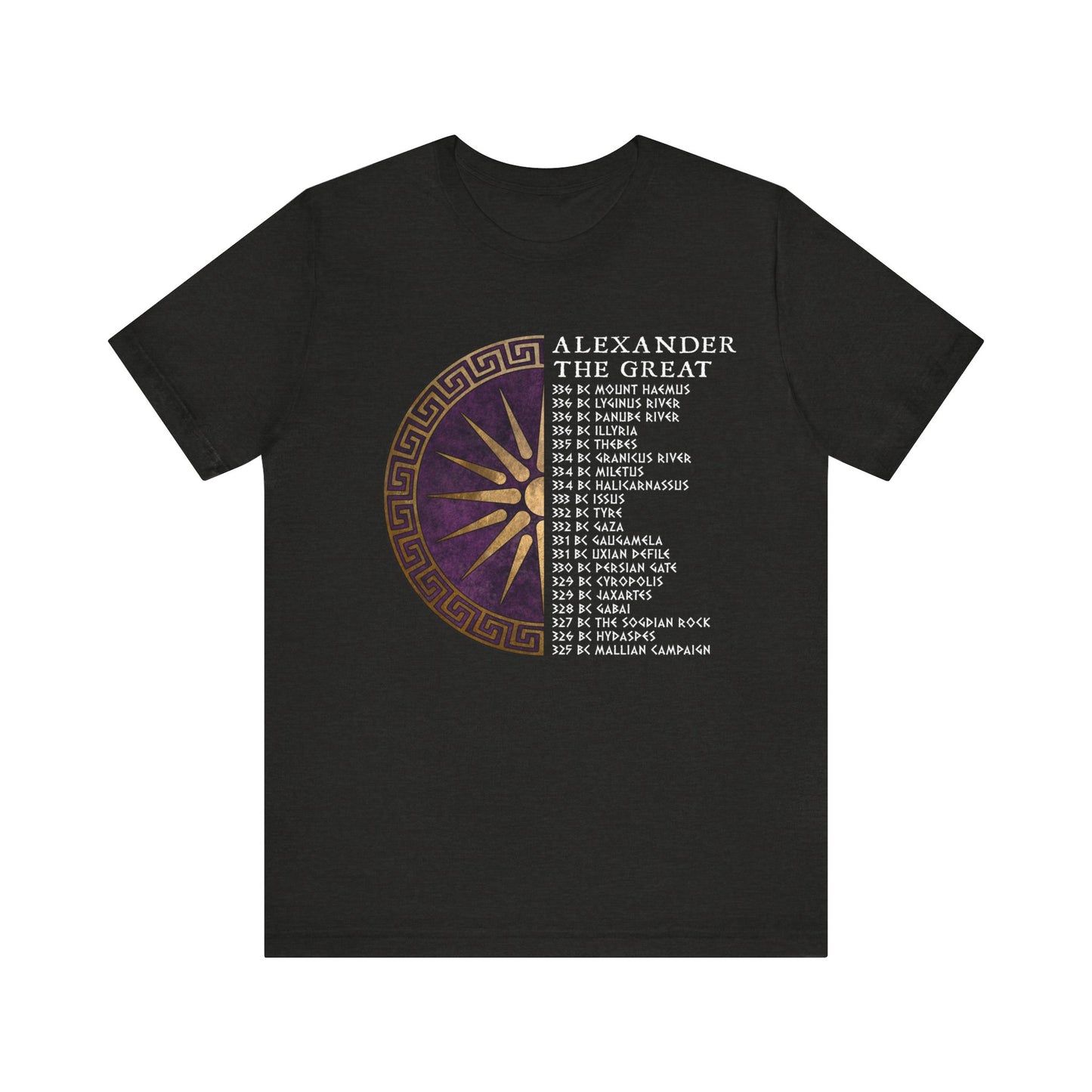 Alexander the Great Battles - Ancient Macedon T-Shirt