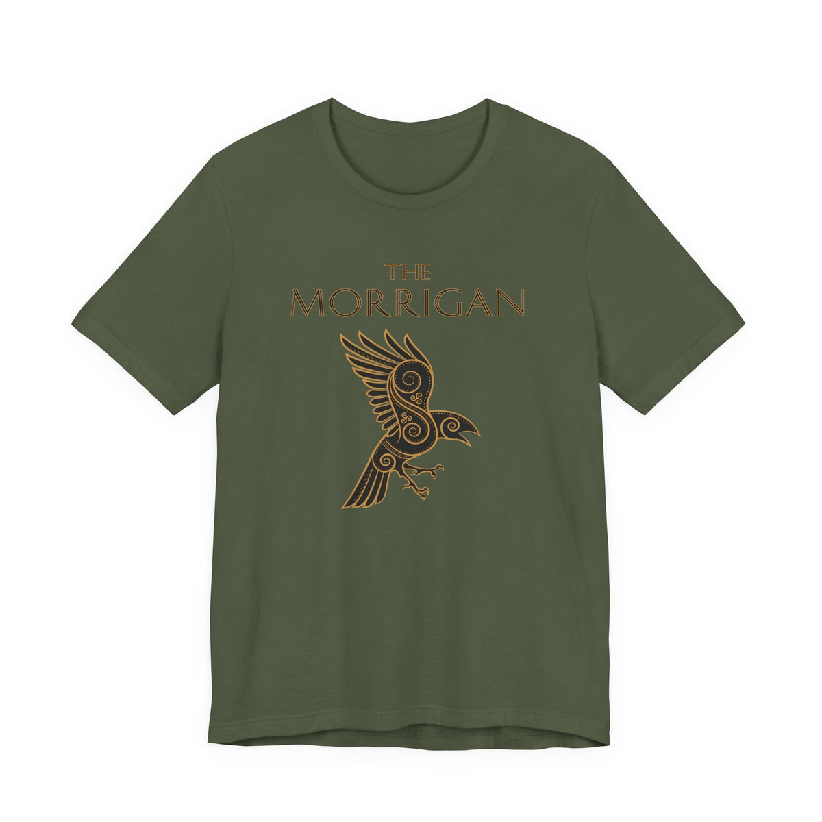 Military Green / S The Morrigan Celtic Goddess T-Shirt