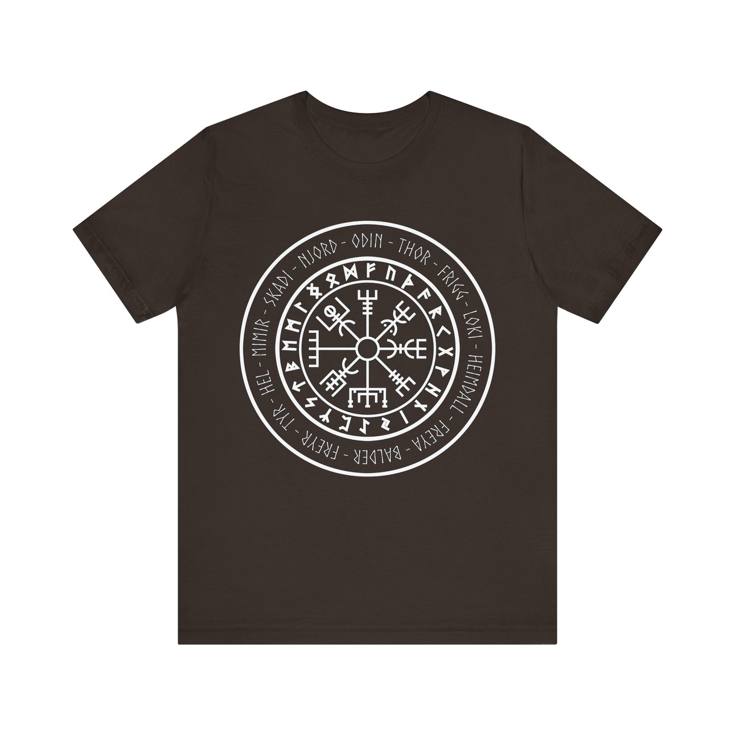 Viking Gods and Goddesses Vegvisir Symbol T-Shirt