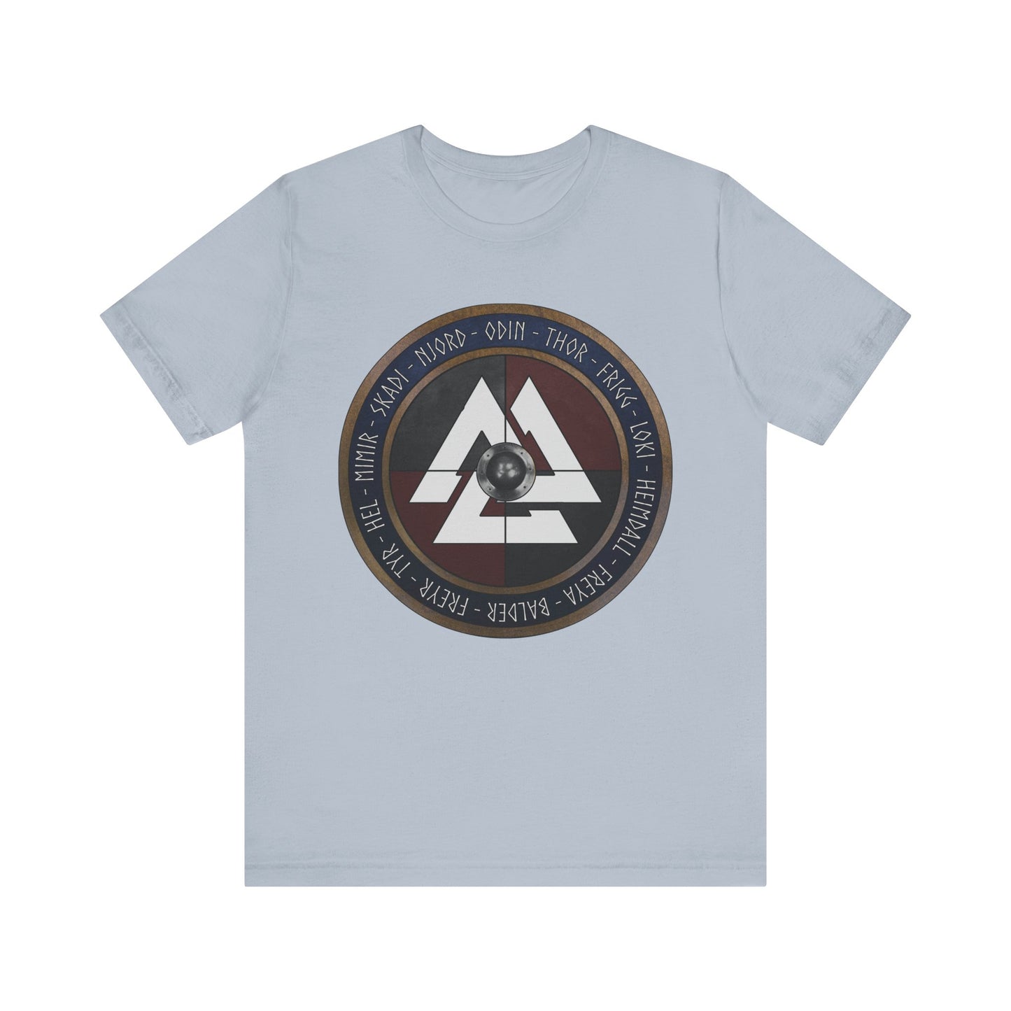 Norse Gods and Goddesses - Viking Shield T-Shirt
