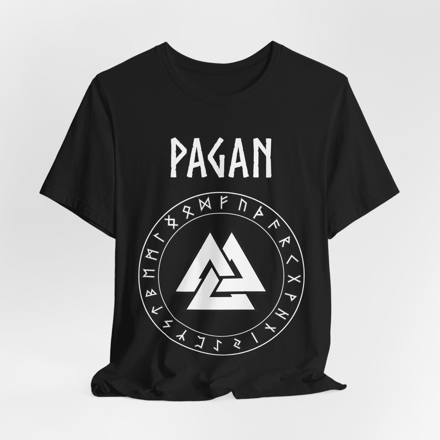 Pagan Norse Paganism Valknut with Runes T-Shirt