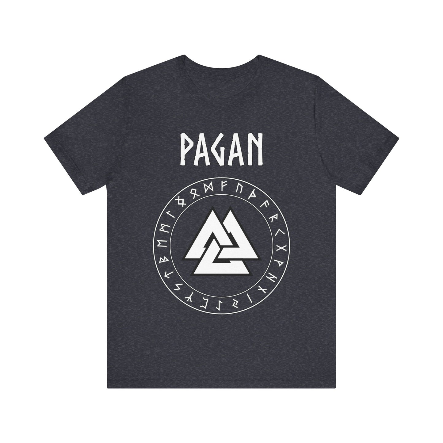Pagan Norse Paganism Valknut with Runes T-Shirt