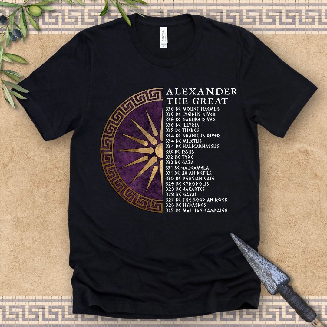 Alexander the Great Battles - Ancient Macedon T-Shirt