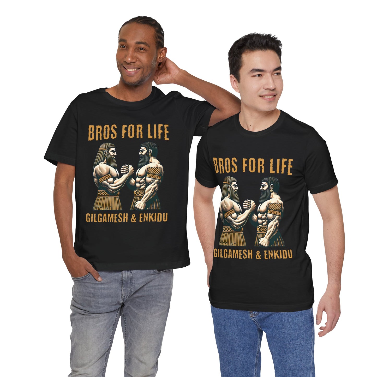 Gilgamesh and Enkidu Bros for Life T-Shirt