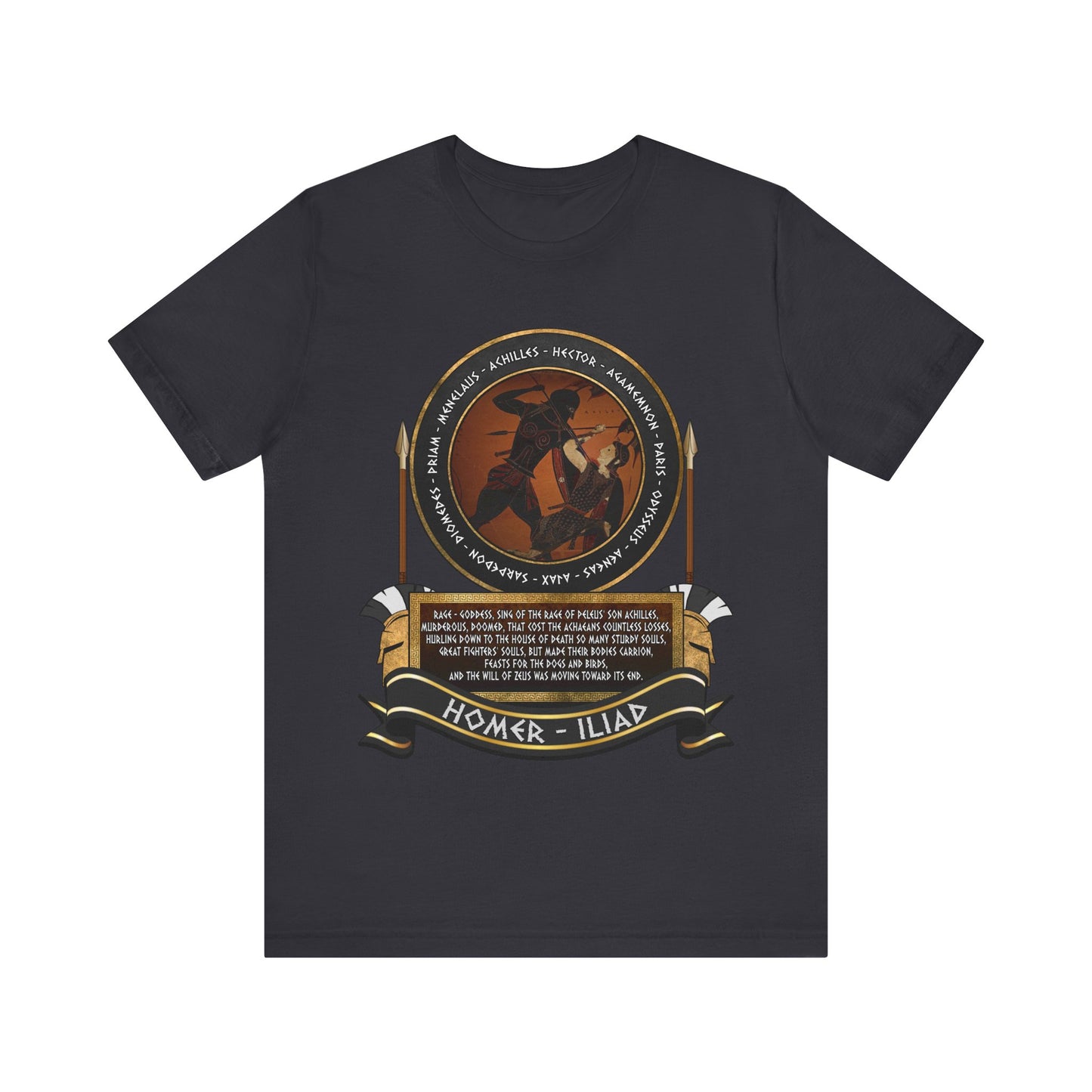 Achilles and the Heroes of the Trojan War - Homer's Iliad T-Shirt