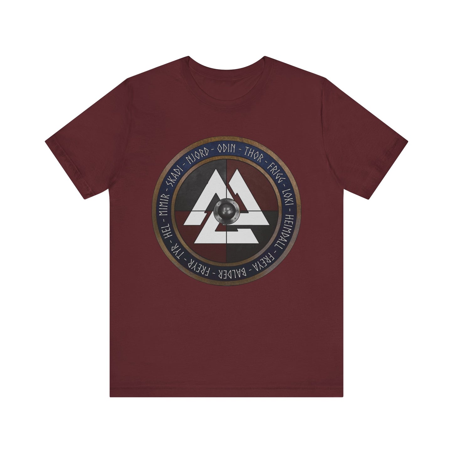 Norse Gods and Goddesses - Viking Shield T-Shirt