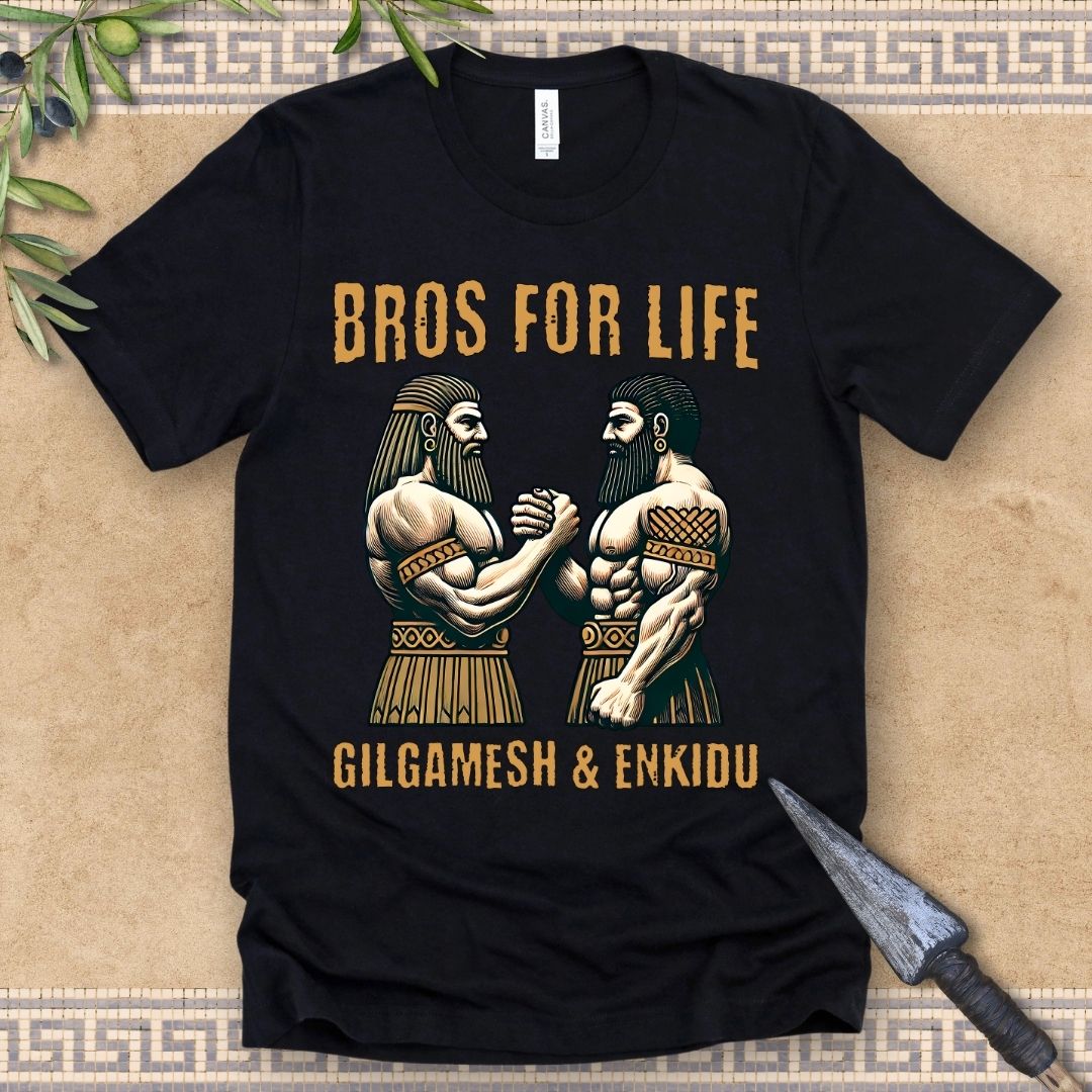 Gilgamesh and Enkidu Bros for Life T-Shirt