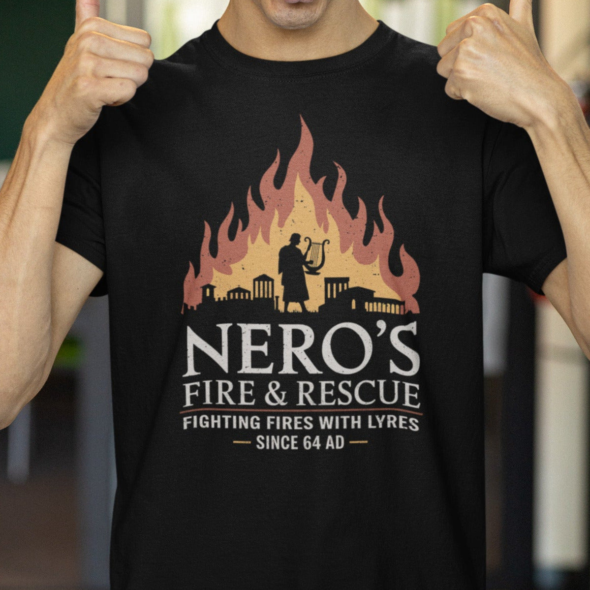 Nero's Fire & Rescue - Funny Ancient Rome T-Shirt