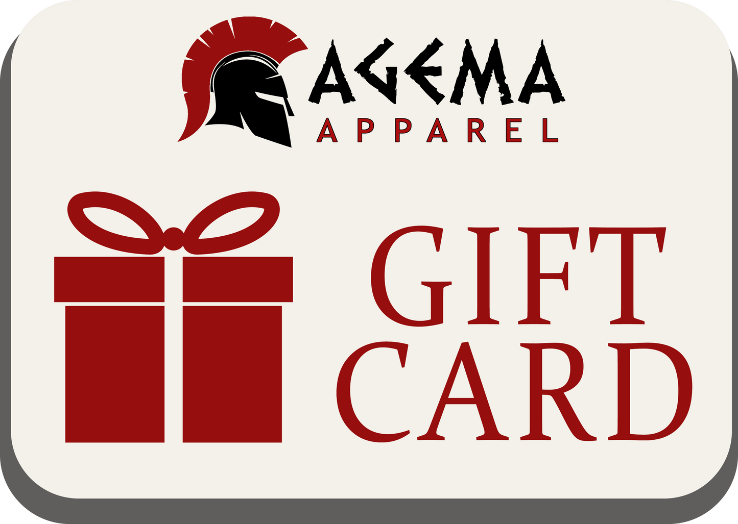 Agema Apparel Digital Gift Card