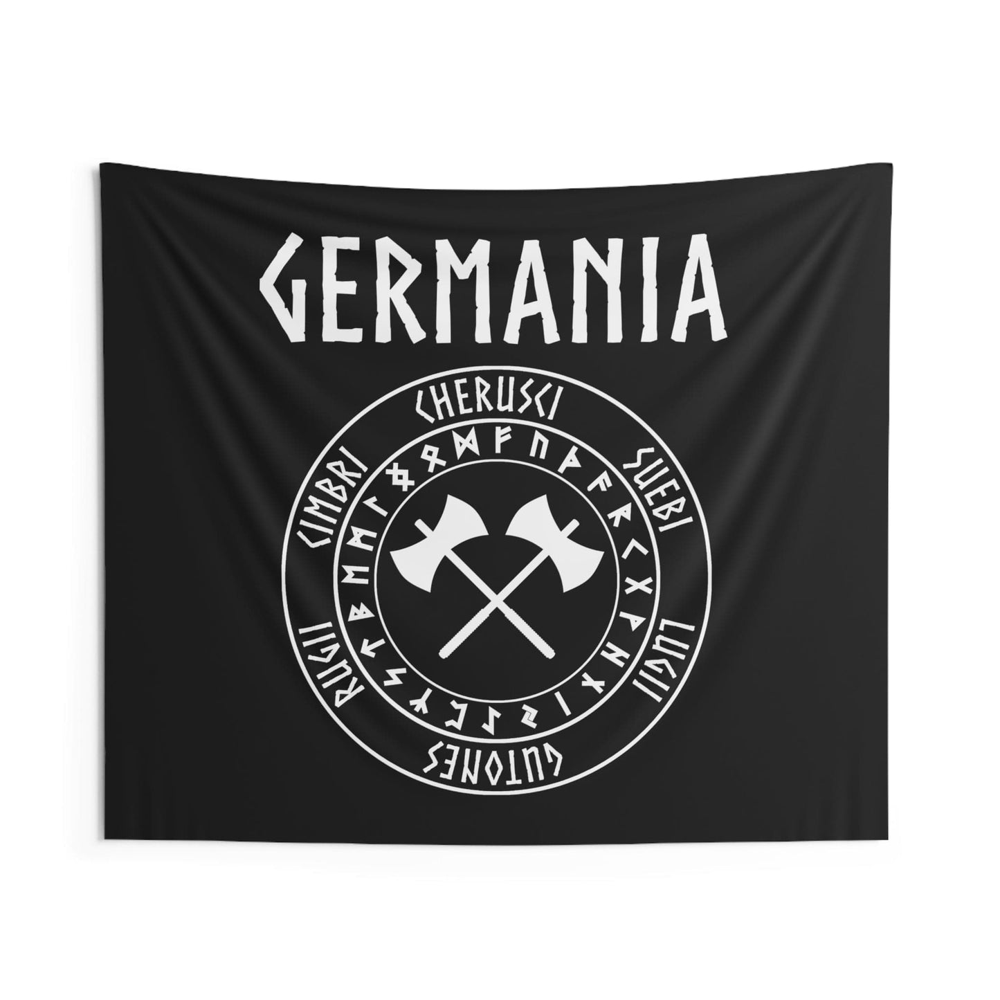 60" × 50" Germania Ancient Tribes of Germany with Runes Indoor Wall Tapestry 60" x 50"