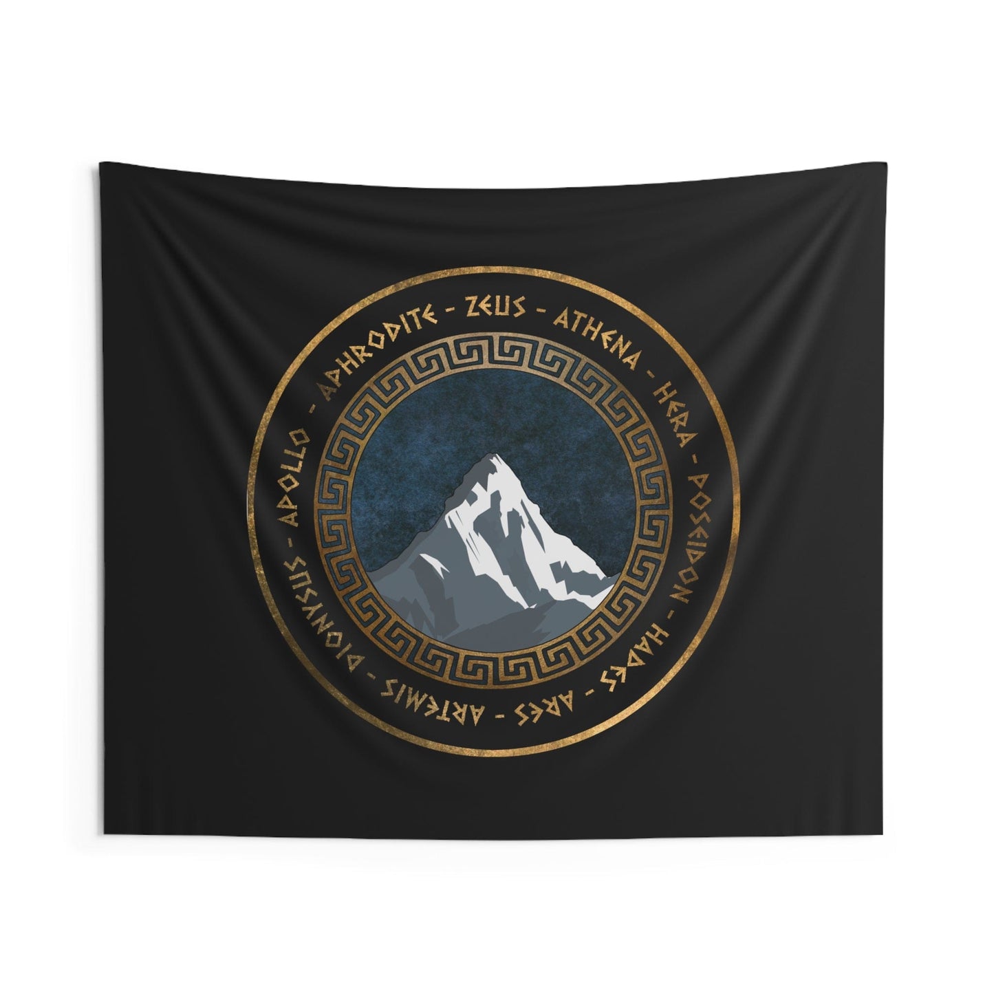 60" × 50" Greek Gods Ancient Greece Pantheon Gods and Goddesses of Olympus Indoor Wall Tapestry 60" x 50"