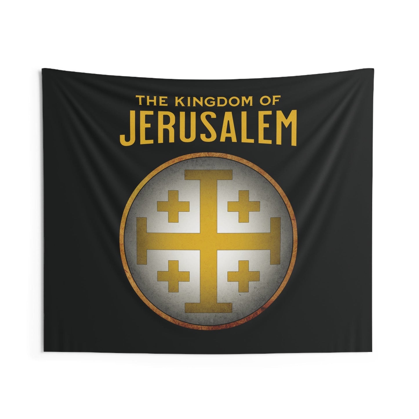 60" × 50" Jerusalem Cross - The Kingdom of Jerusalem Heraldry Indoor Wall Tapestry 60" x 50"