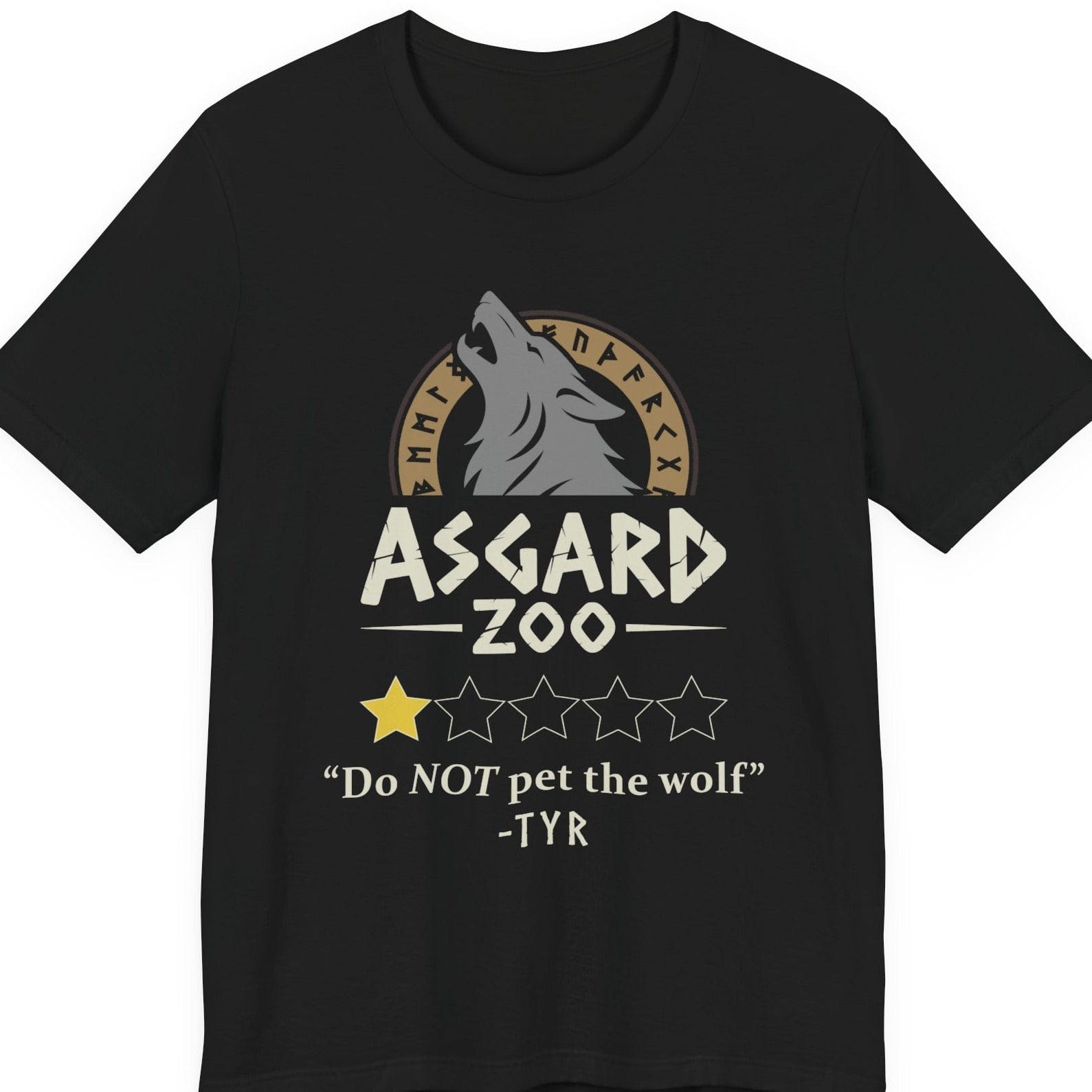 Asgard Zoo 1 Star Review - Funny Norse Mythology T-Shirt