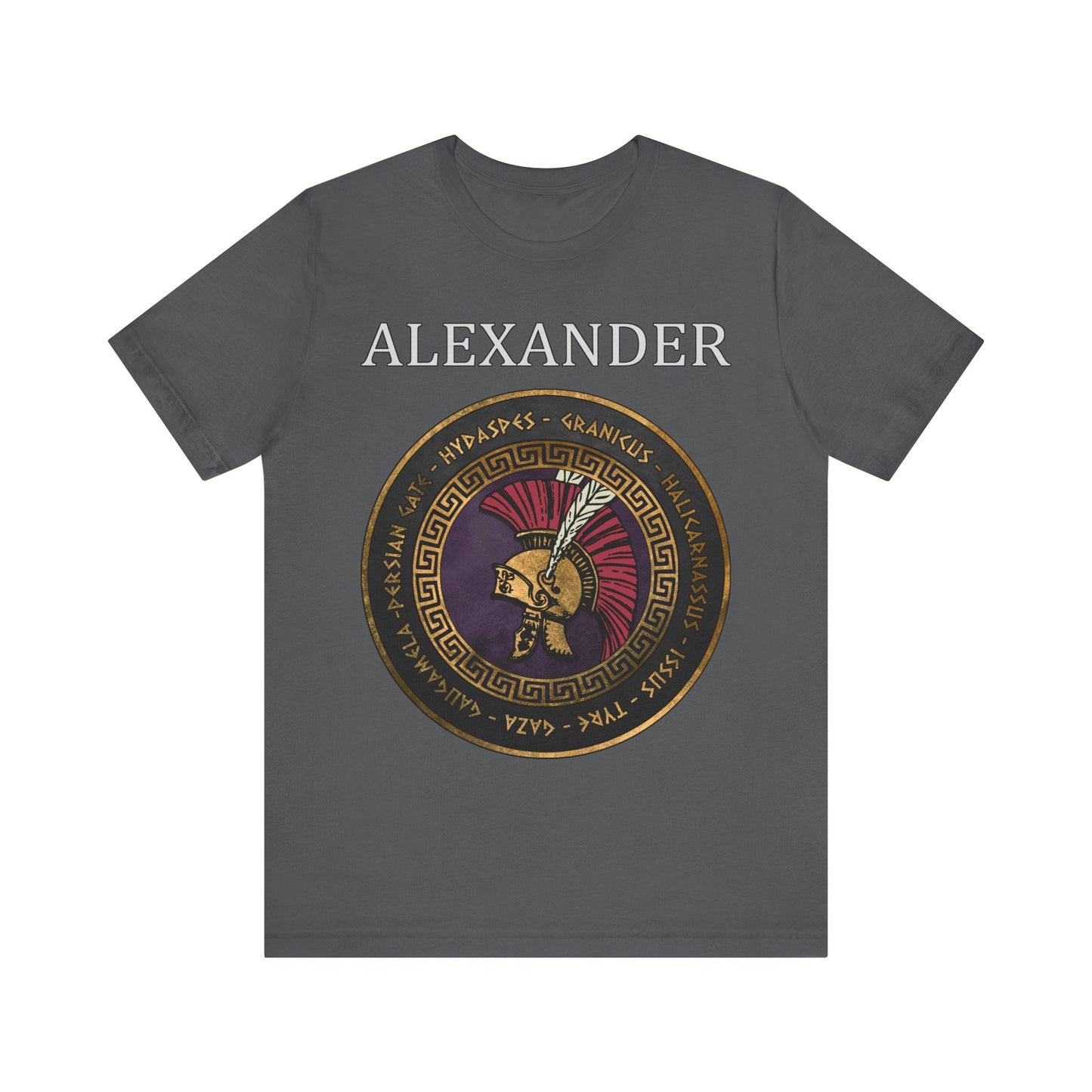 Asphalt / S Alexander the Great Famous Battles T-Shirt