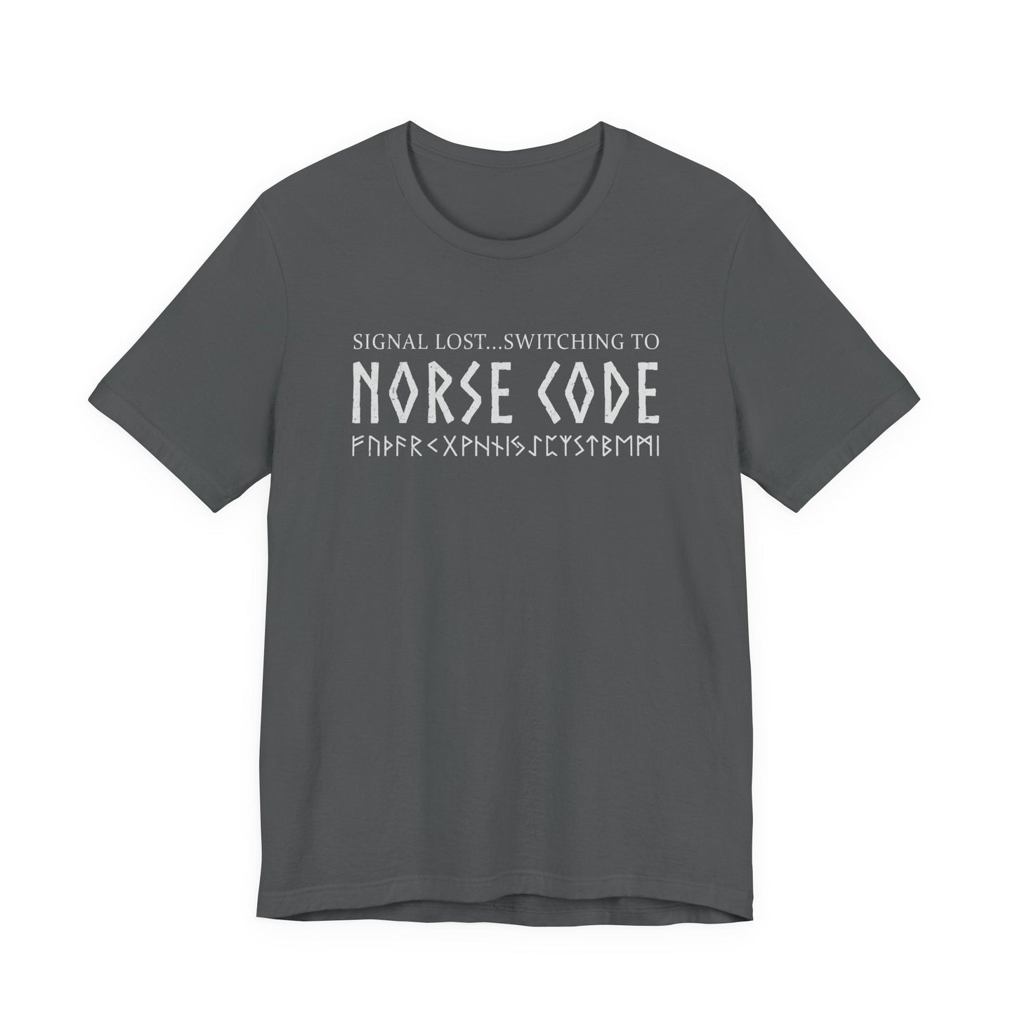 Asphalt / S Norse Code Pun T-Shirt