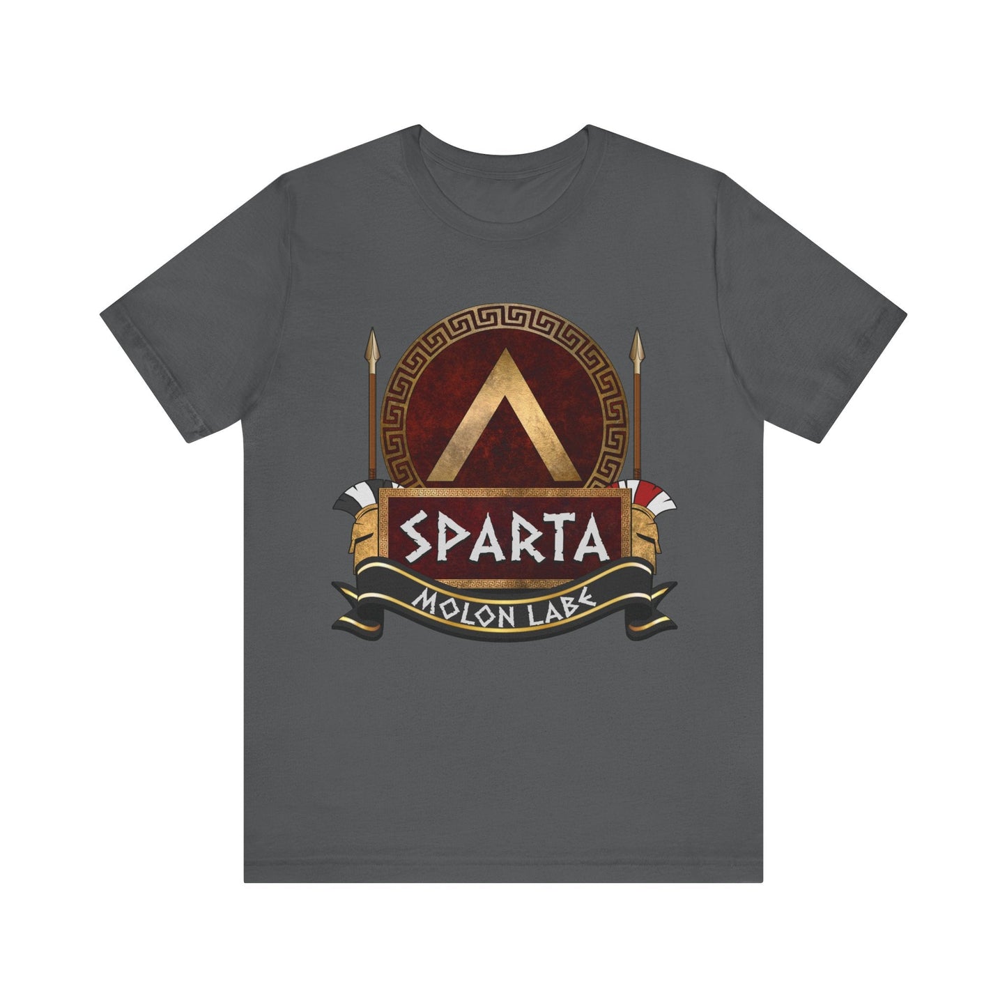 Asphalt / S Sparta - Lacedaemonian Arms and Armor - Spartan Army T-shirt
