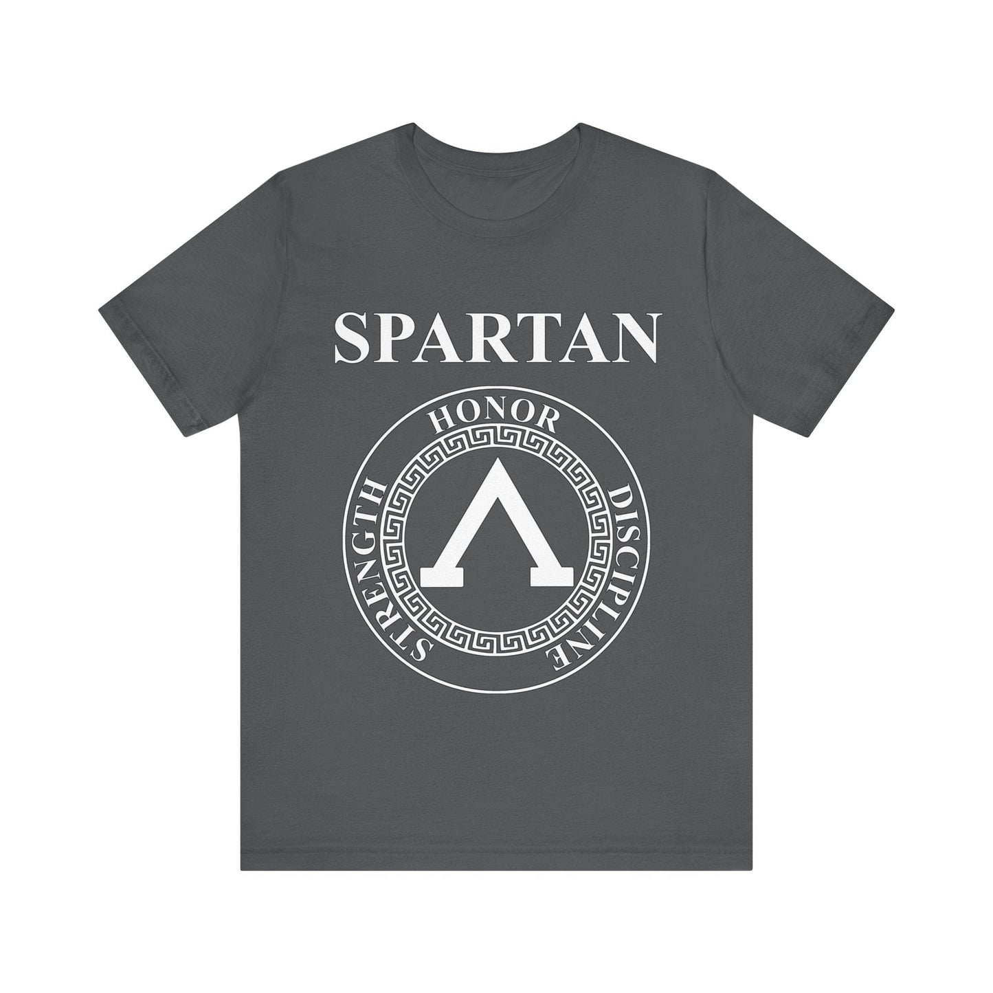 Asphalt / S Spartan Warrior Virtues of Sparta Lambda T-shirt