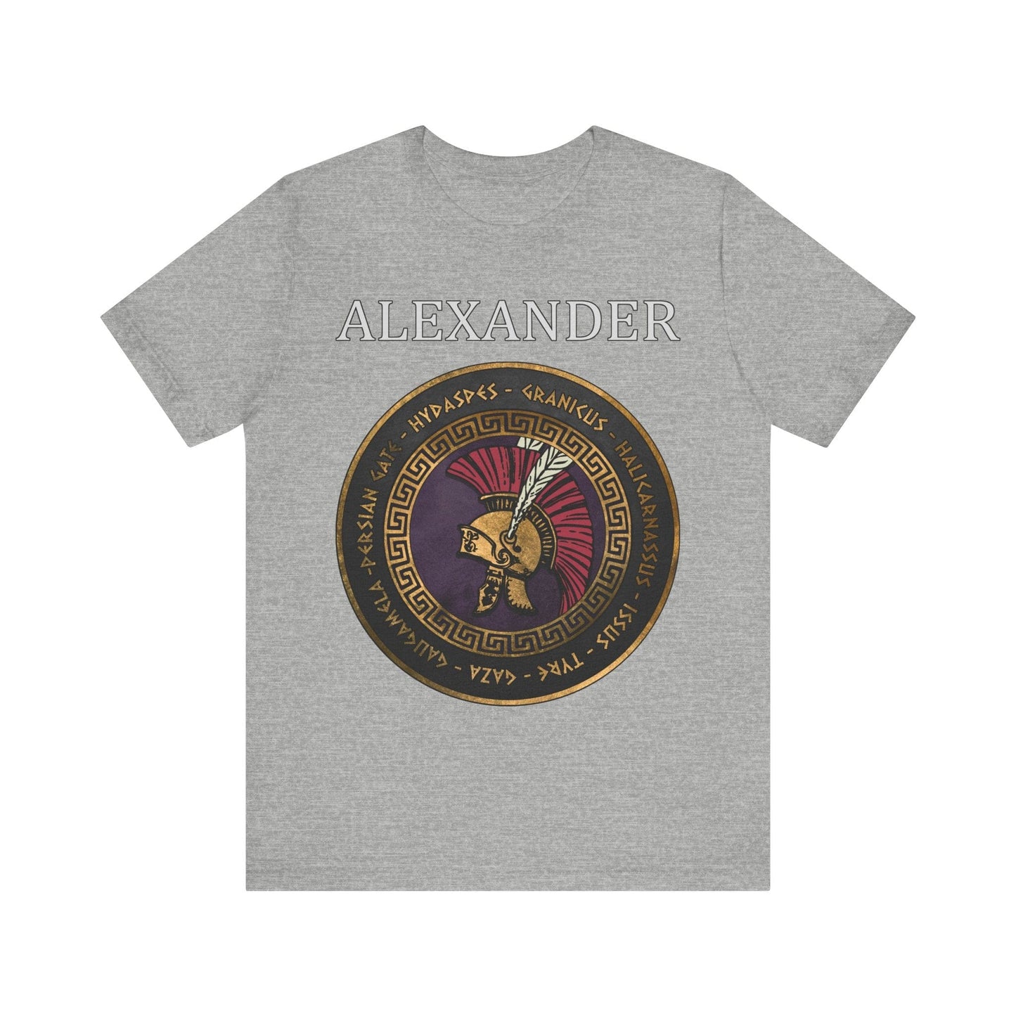 Athletic Heather / S Alexander the Great Famous Battles T-Shirt
