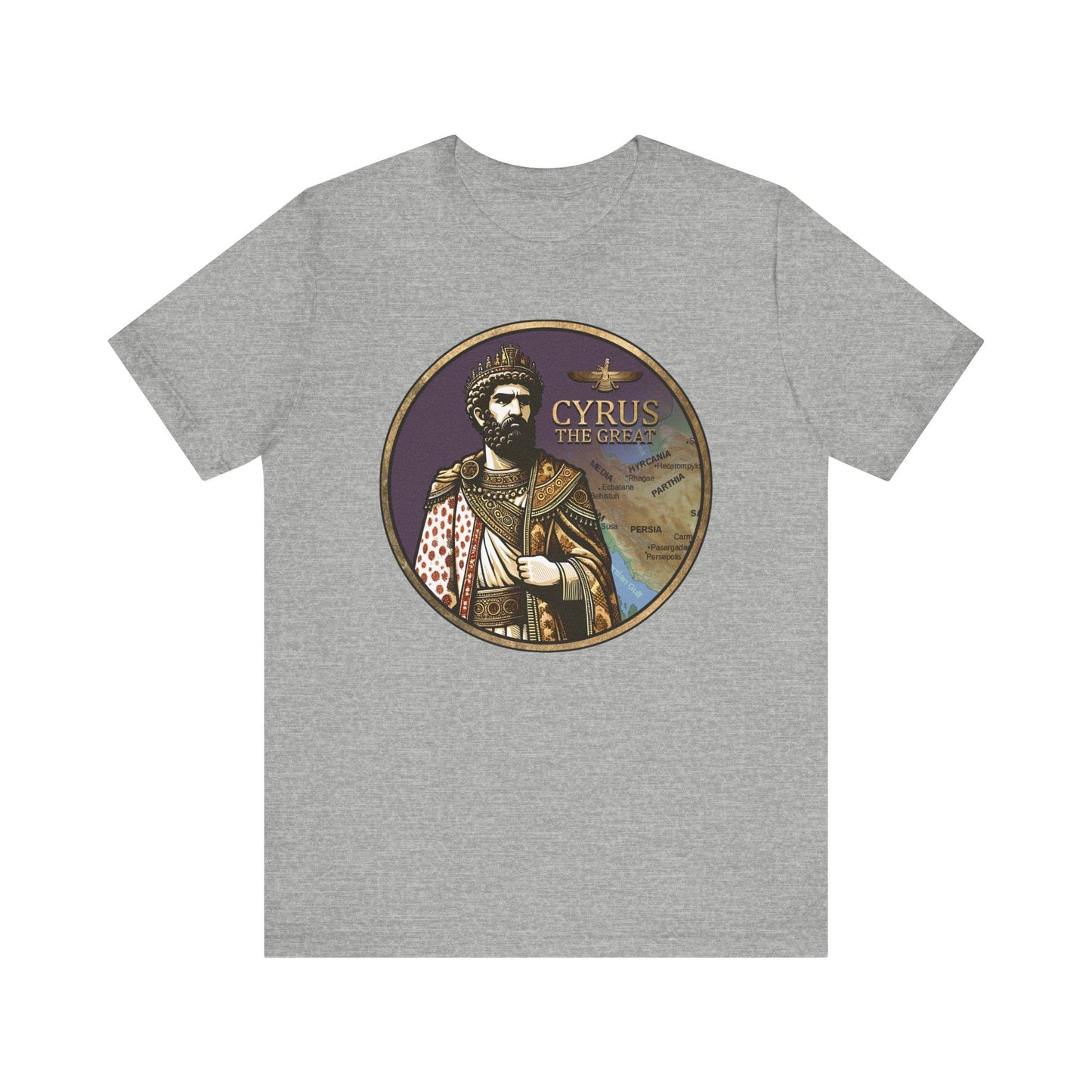 Athletic Heather / S Cyrus the Great - Achaemenid Persia T-Shirt