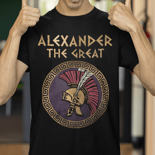 Black / S Alexander the Great Conquer T-shirt