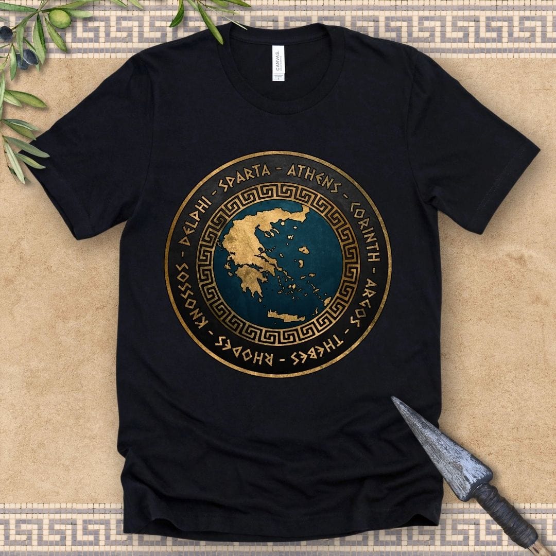 Black / S Ancient Greek City-States T-Shirt