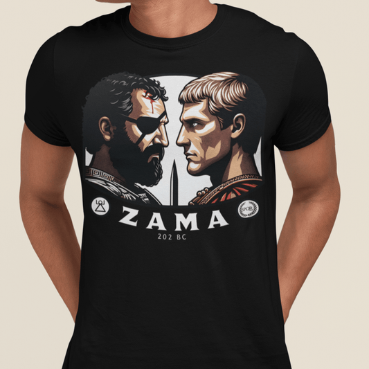 Black / S Battle of Zama - Hannibal vs Scipio T-Shirt