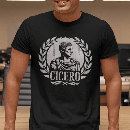 Black / S Cicero - Ancient Roman History - Marcus Tullius Cicero T-shirt