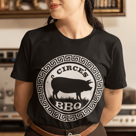 Black / S Circe's BBQ - Funny Odyssey T-Shirt