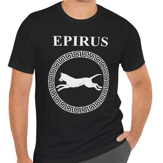 Black / S Epirus Ancient Greece Molossian Hound T-shirt