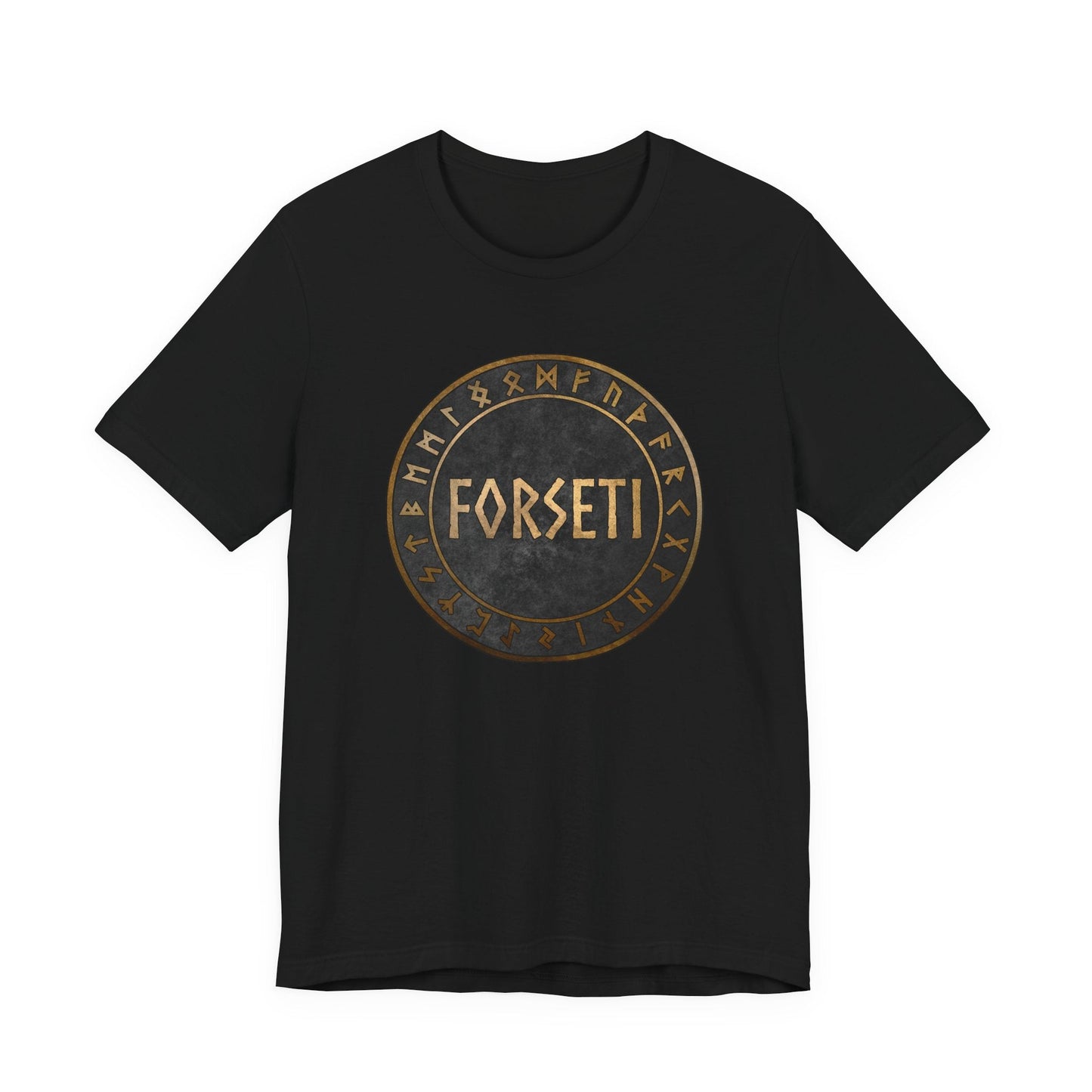 Black / S Forseti Norse God T-Shirt