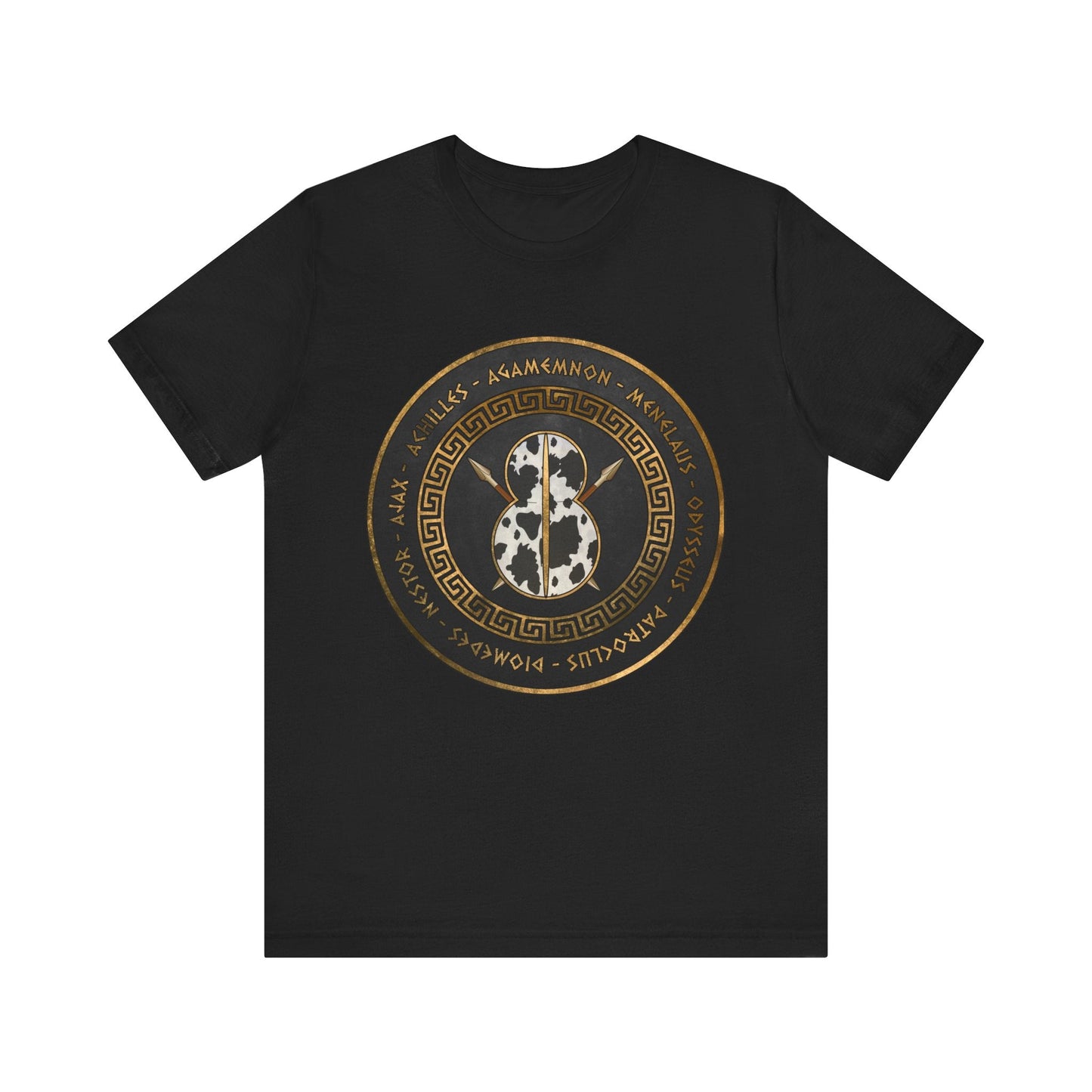 Black / S Greek Heroes of the Trojan War T-Shirt